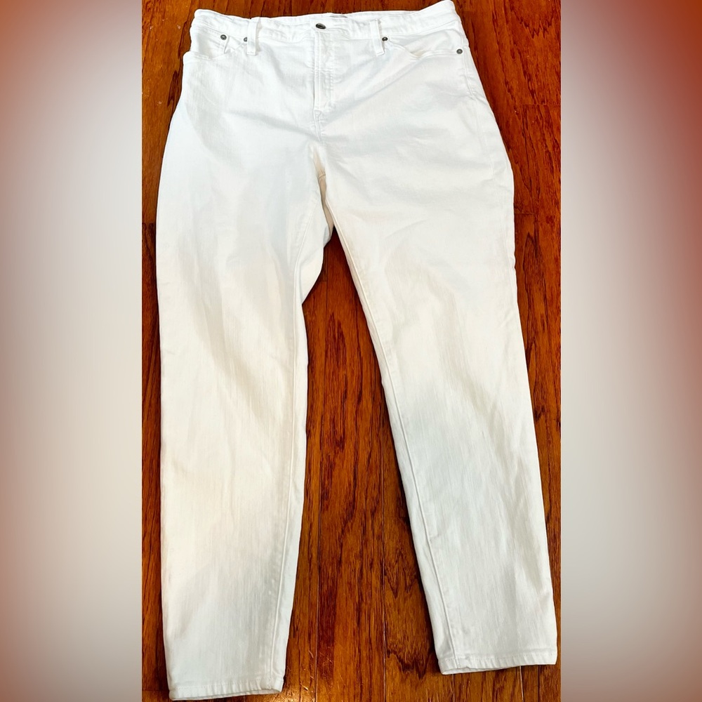 J Crew Skinny Jeans White Size 34 (18)